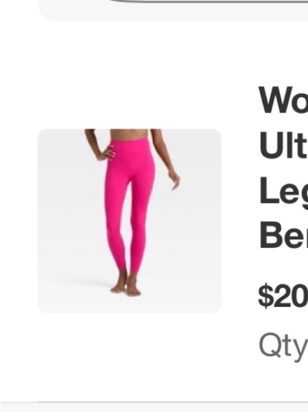 all in motion Hot Pink Leggings